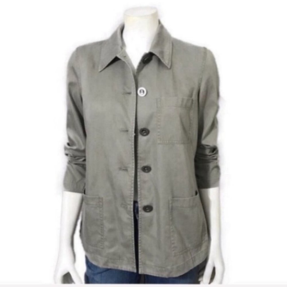 Sigrid Olson | Olive Button Down Military Jacket - image 1